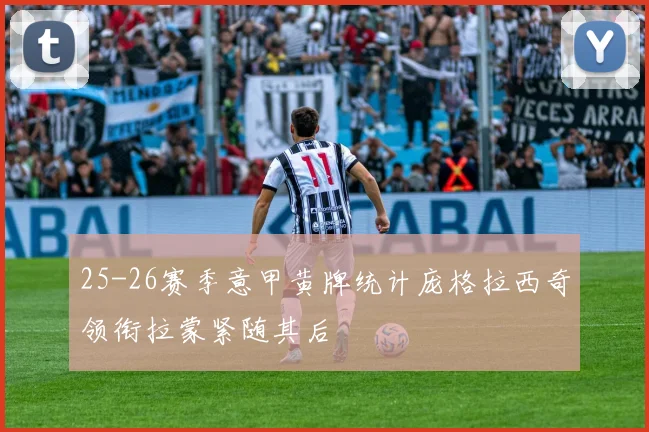 25-26赛季意甲黄牌统计庞格拉西奇领衔拉蒙紧随其后